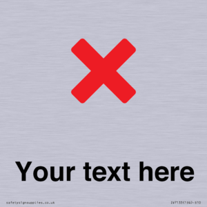 Custom plain background, red cross sign